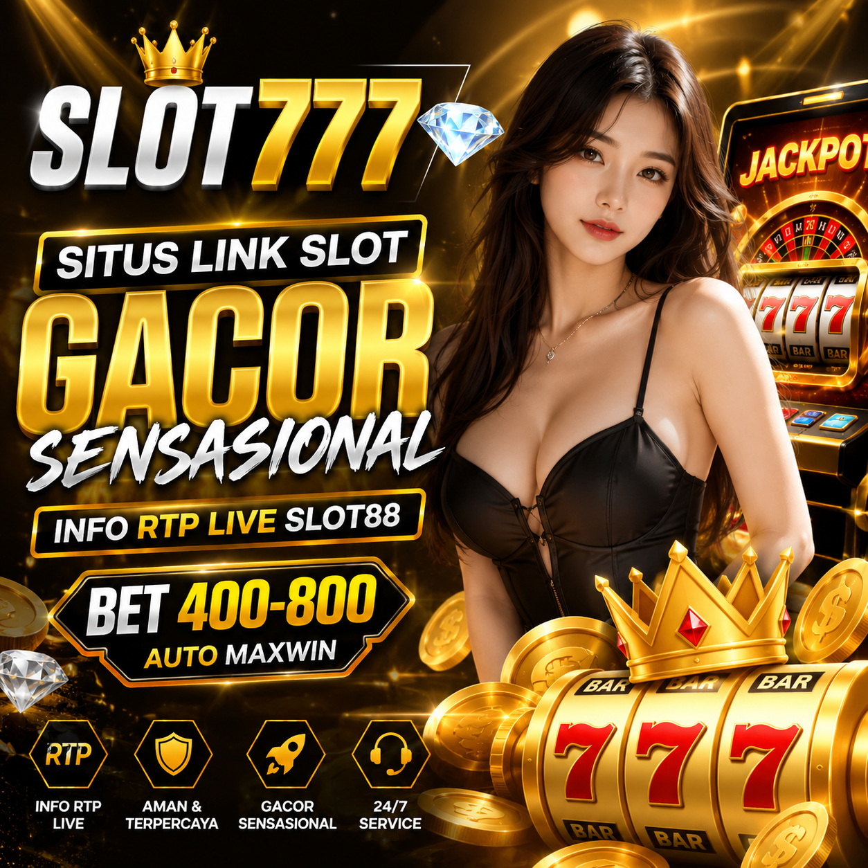 SLOT777 💎 Situs Slot Gacor Terpercaya Link Alternatif Slot88 Bet Kecil 200 400